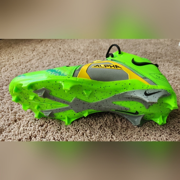 Nike Alpha Menace Pro 3 Razor Sharp Cuts Green Strike Black FB8442-303 Men's 13  - Picture 2 of 6